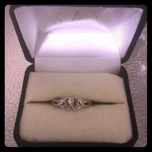 Diamond Infinity Heart Ring
